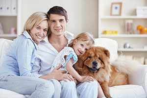 Family w/ dog